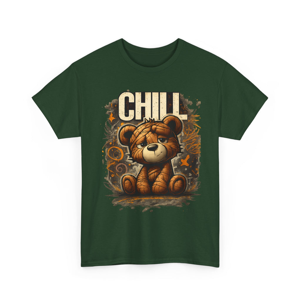 Chill Teddy Bear Graphic Tee — Cute Relaxed Bear Shirt
