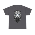 Lion Head Graphic Tee – Majestic Black Illustration T-Shirt