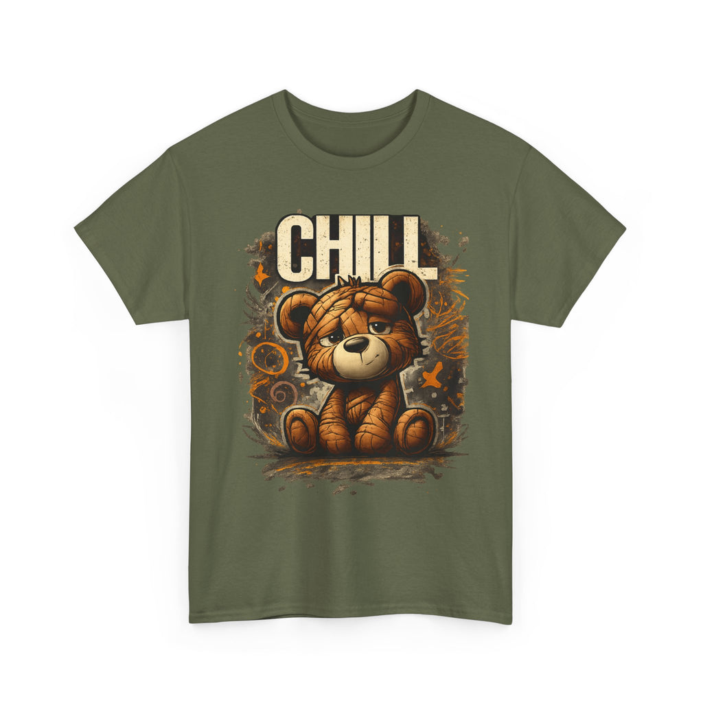 Chill Teddy Bear Graphic Tee — Cute Relaxed Bear Shirt
