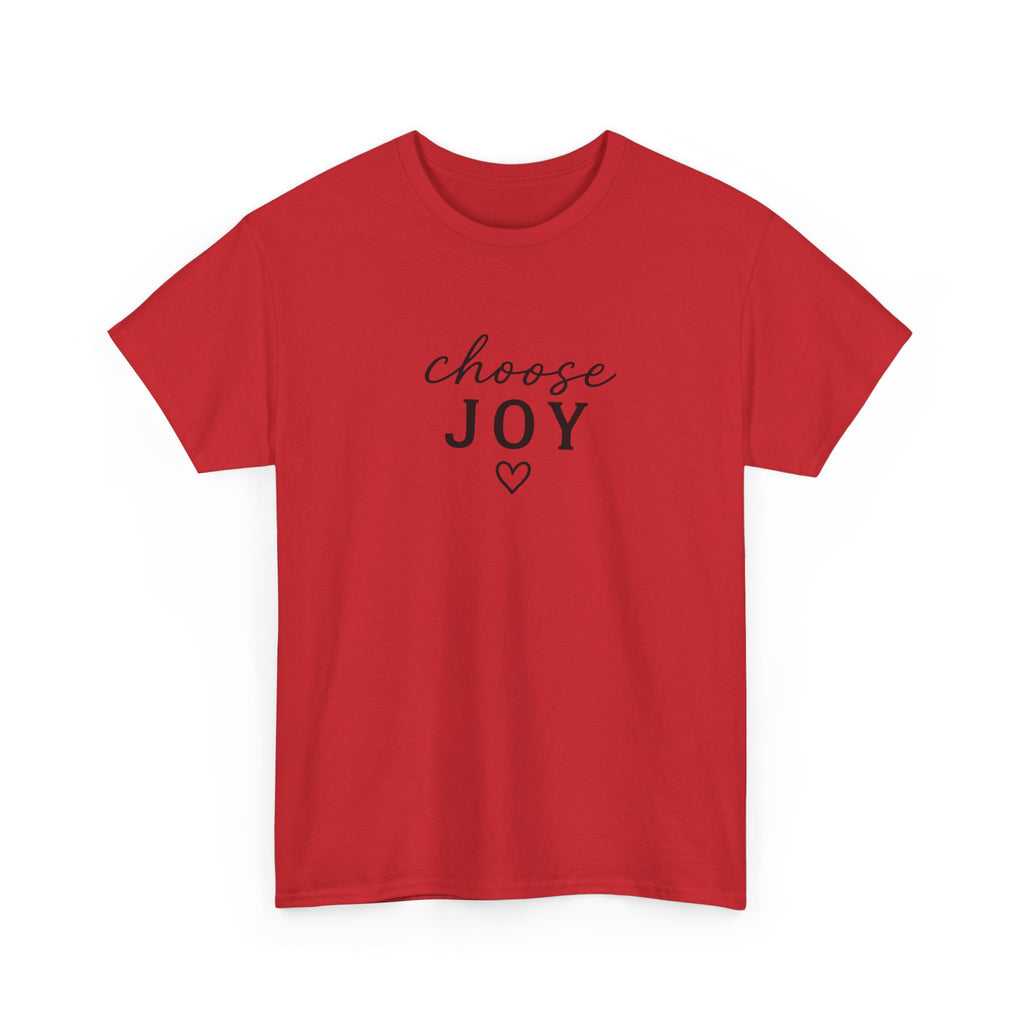 Choose Joy T-Shirt — Minimalist Inspirational Tee with Heart