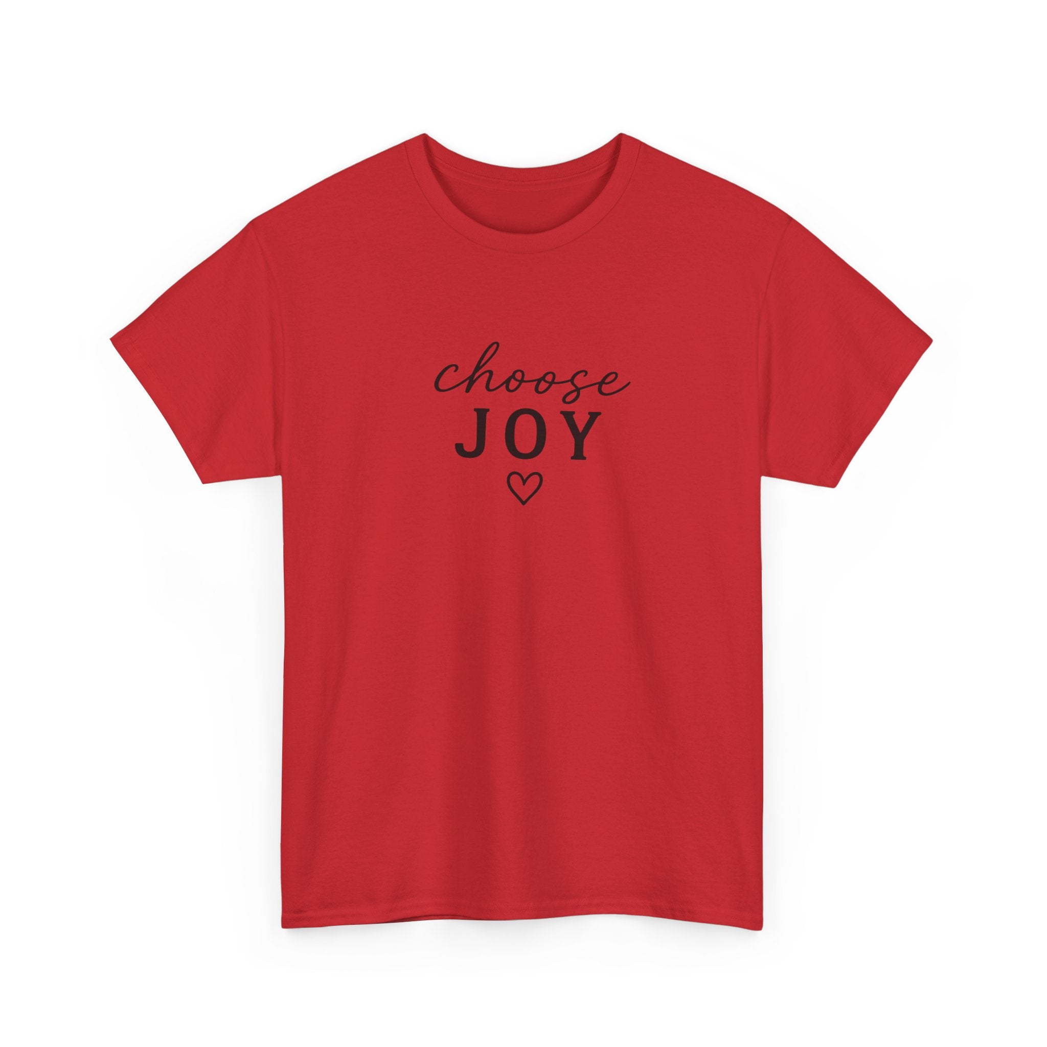 Choose Joy T-Shirt — Minimalist Inspirational Tee with Heart