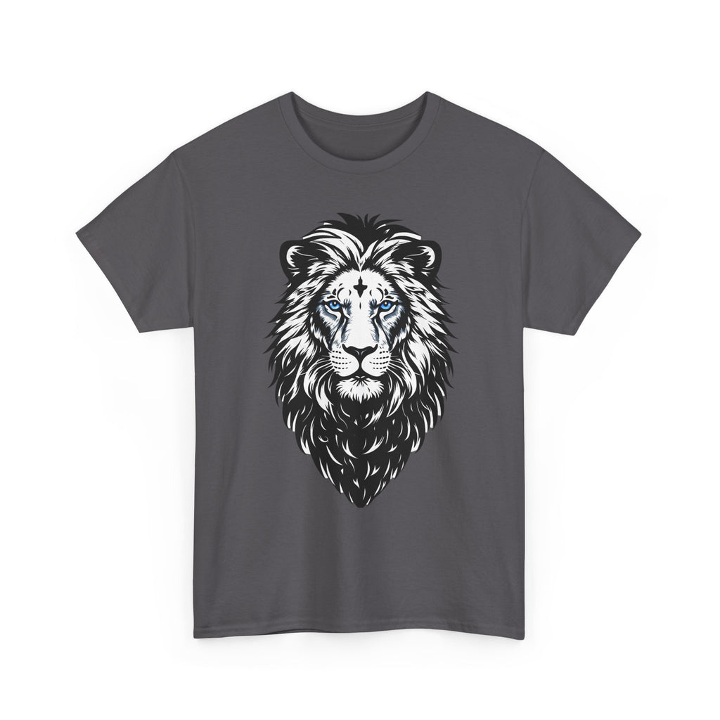 Lion Head Graphic Tee – Majestic Black Illustration T-Shirt