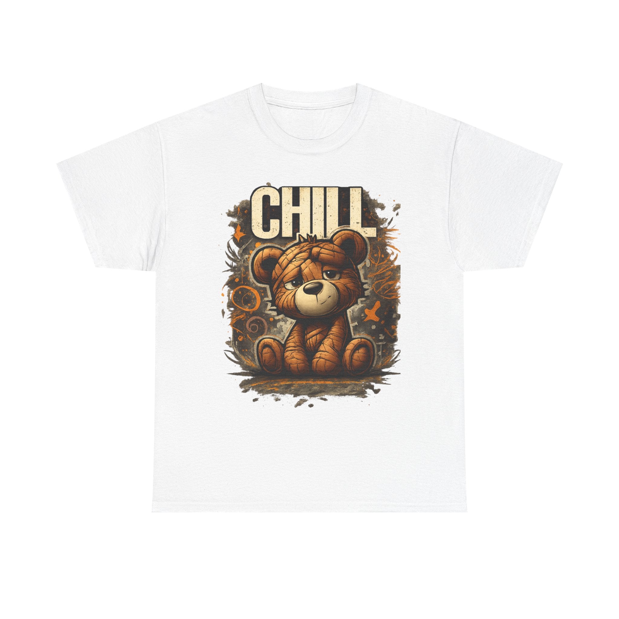 Chill Teddy Bear Graphic Tee — Cute Relaxed Bear Shirt