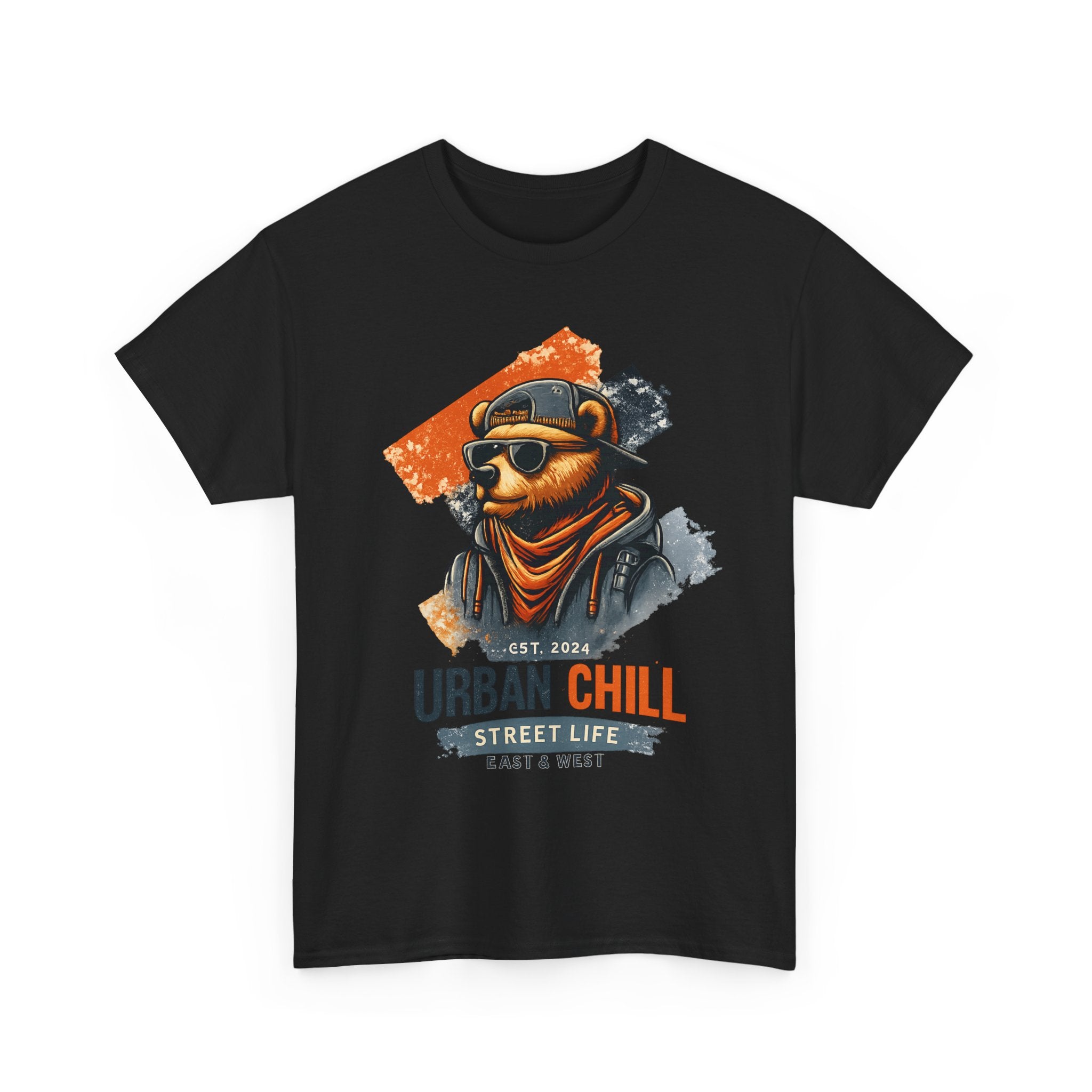 Urban Chill Bear Graphic Tee — Street Life "Urban Chill" Design