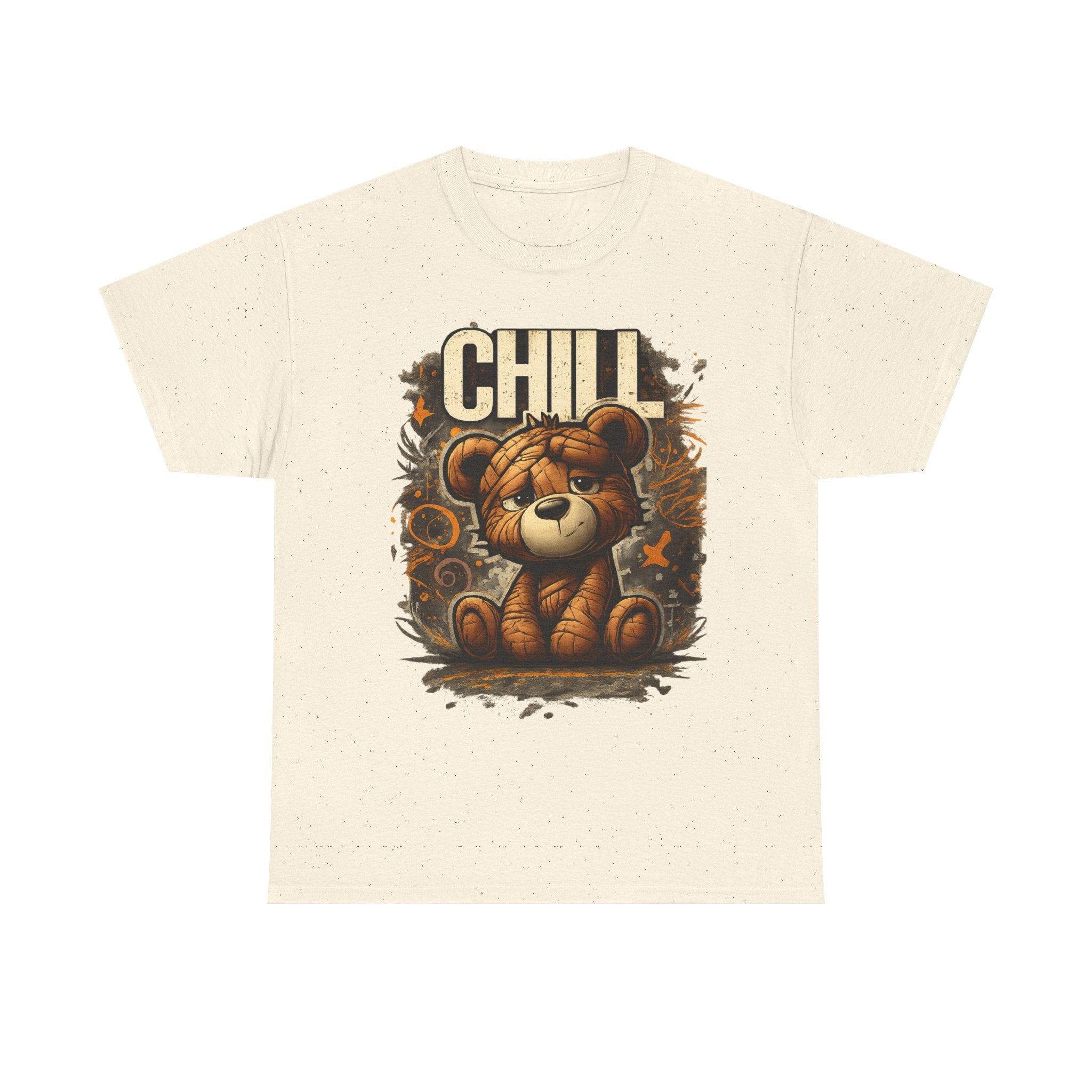 Chill Teddy Bear Graphic Tee — Cute Relaxed Bear Shirt