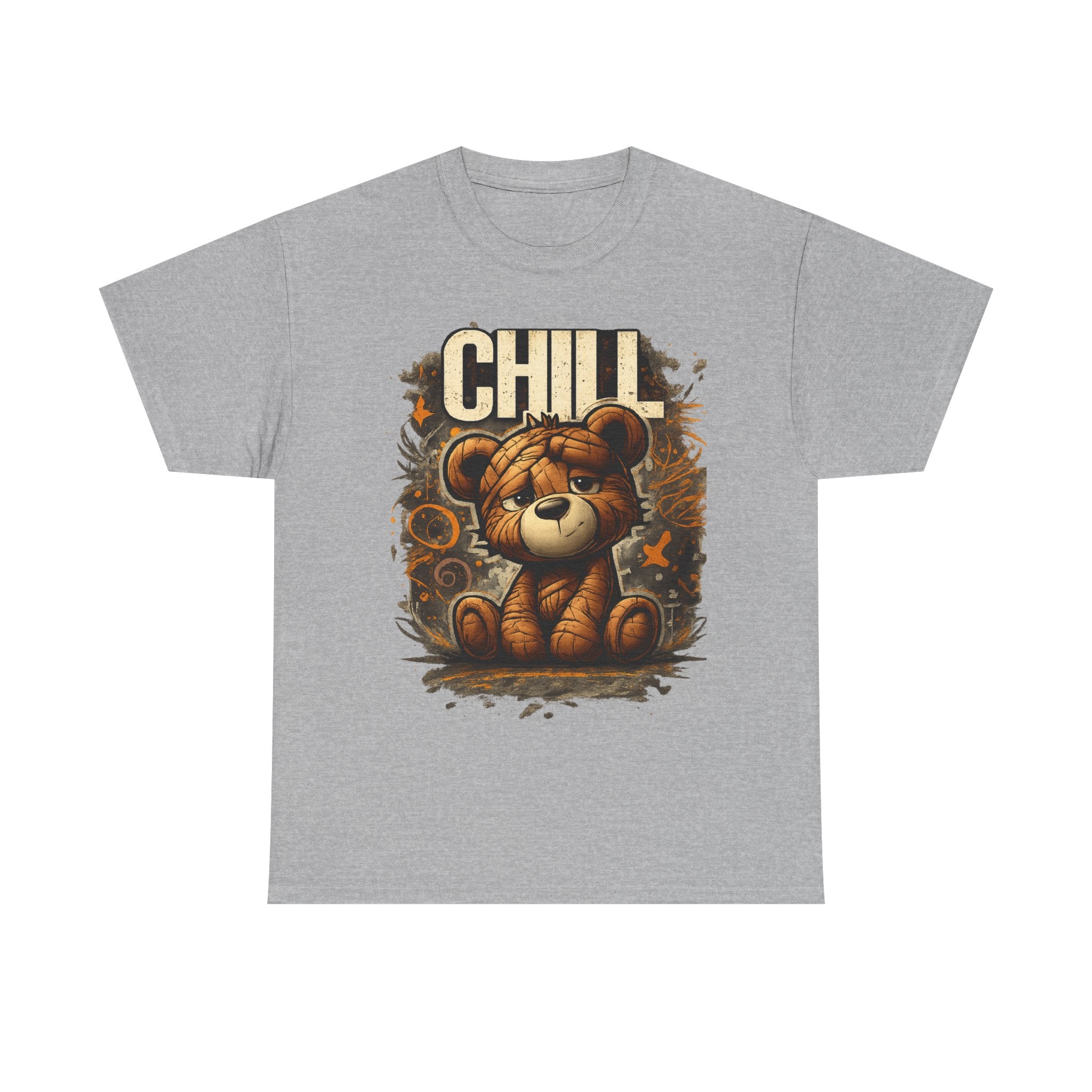 Chill Teddy Bear Graphic Tee — Cute Relaxed Bear Shirt