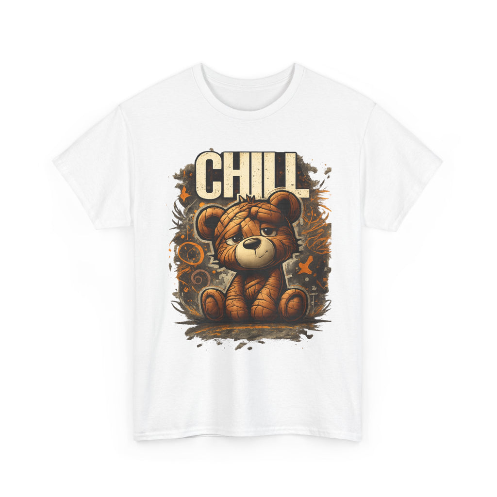 Chill Teddy Bear Graphic Tee — Cute Relaxed Bear Shirt