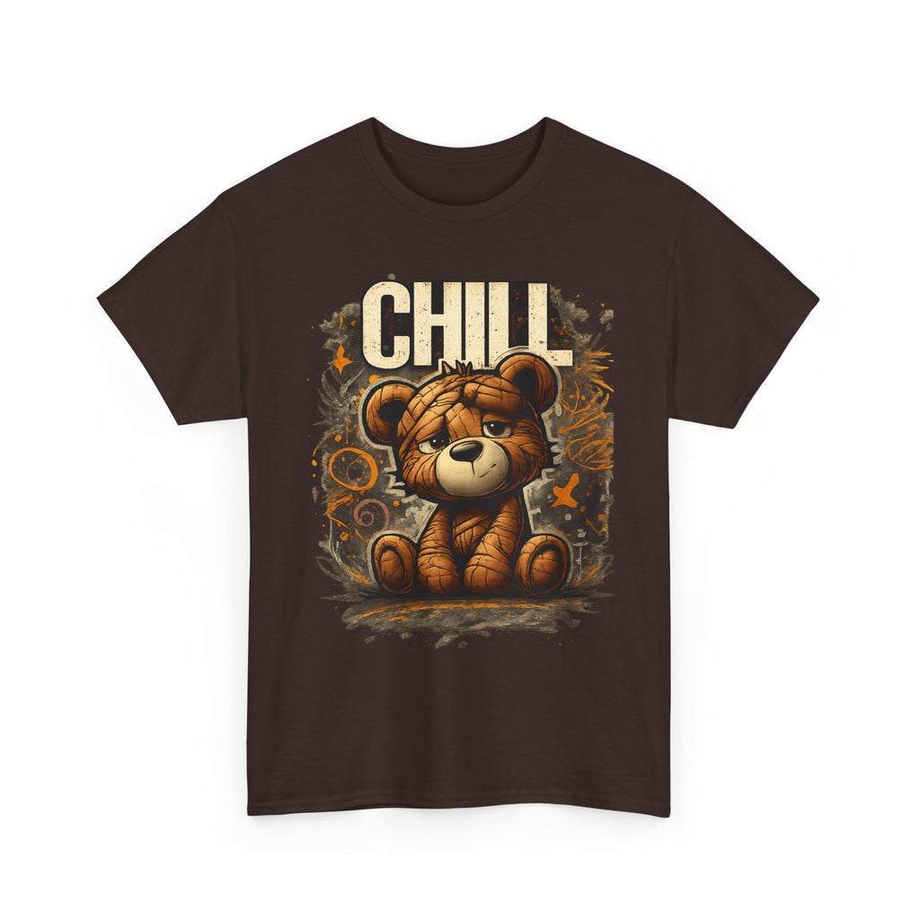 Chill Teddy Bear Graphic Tee — Cute Relaxed Bear Shirt