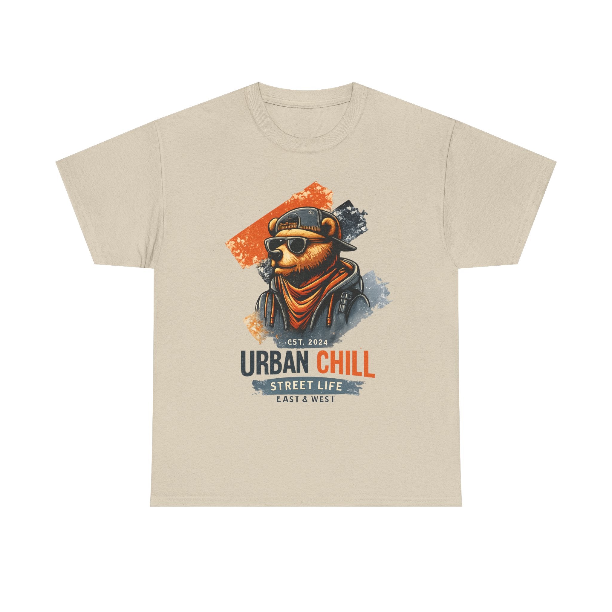 Urban Chill Bear Graphic Tee — Street Life "Urban Chill" Design