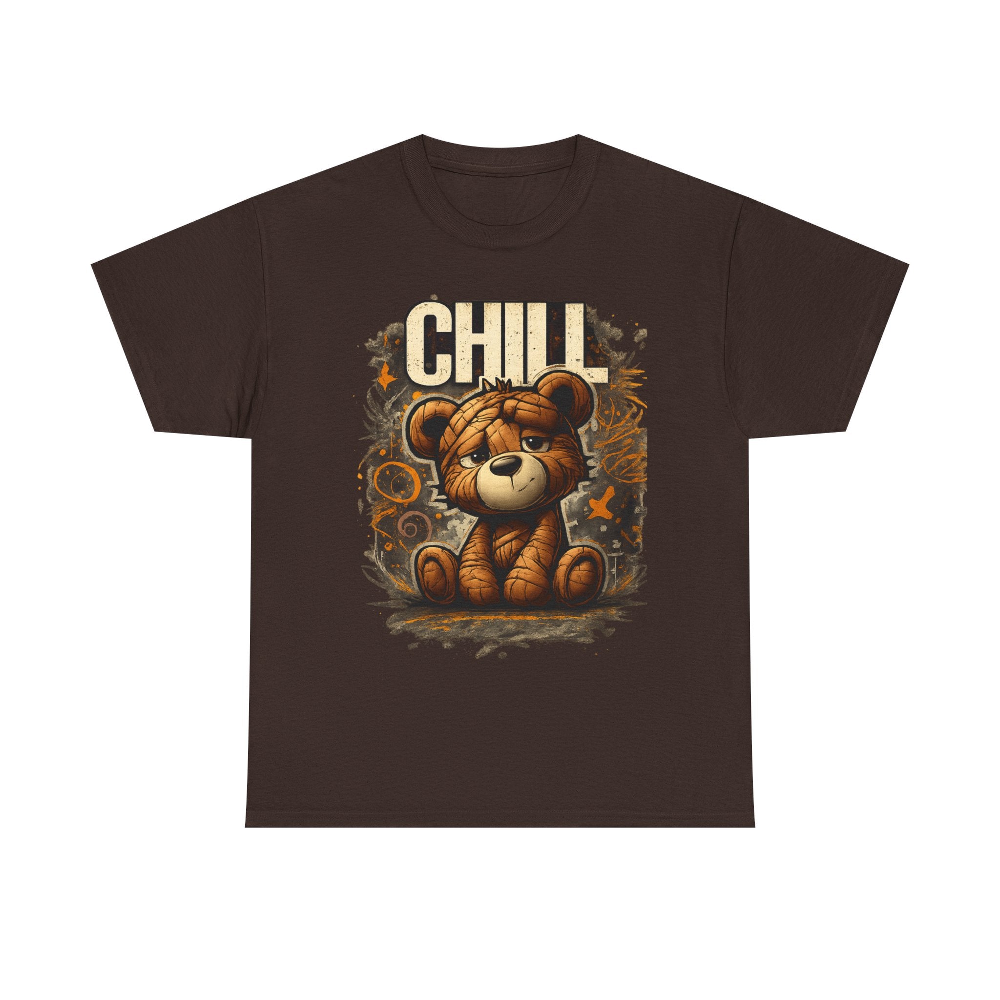 Chill Teddy Bear Graphic Tee — Cute Relaxed Bear Shirt