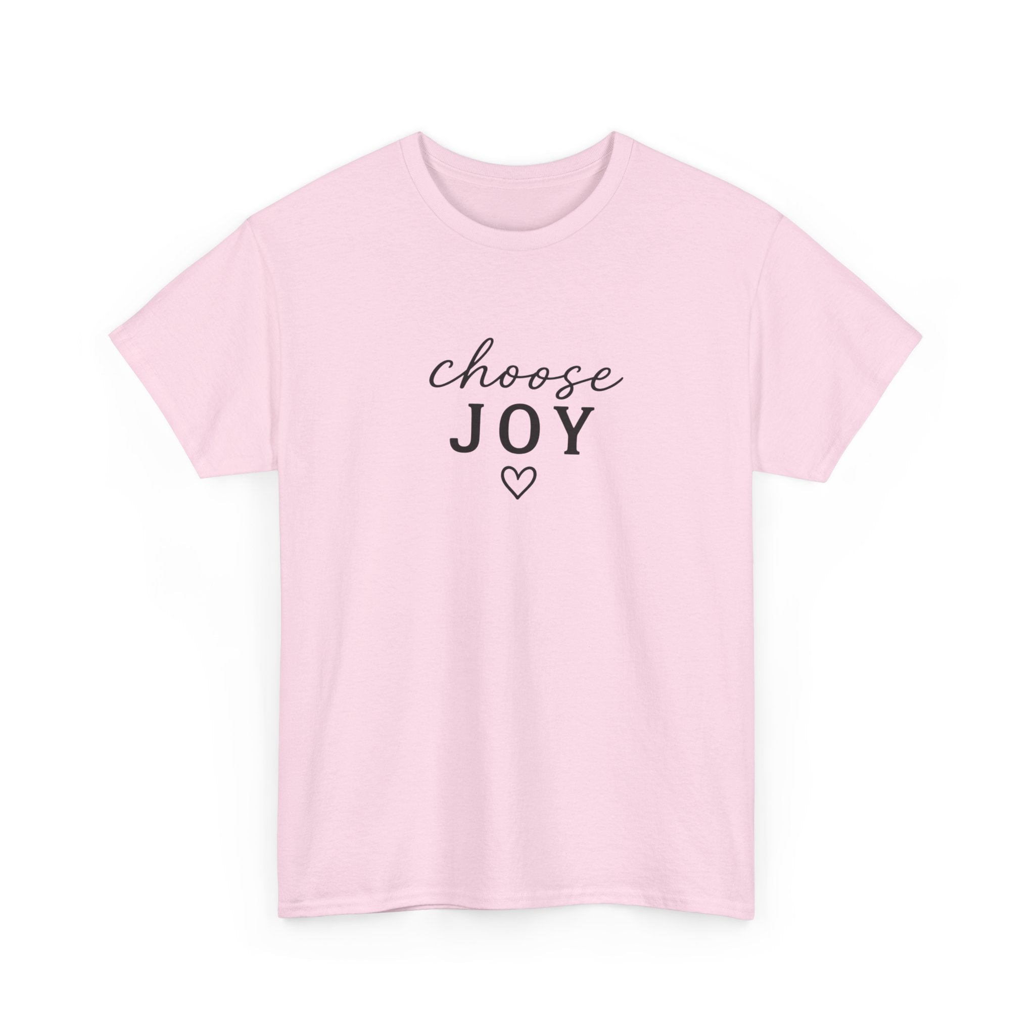 Choose Joy T-Shirt — Minimalist Inspirational Tee with Heart