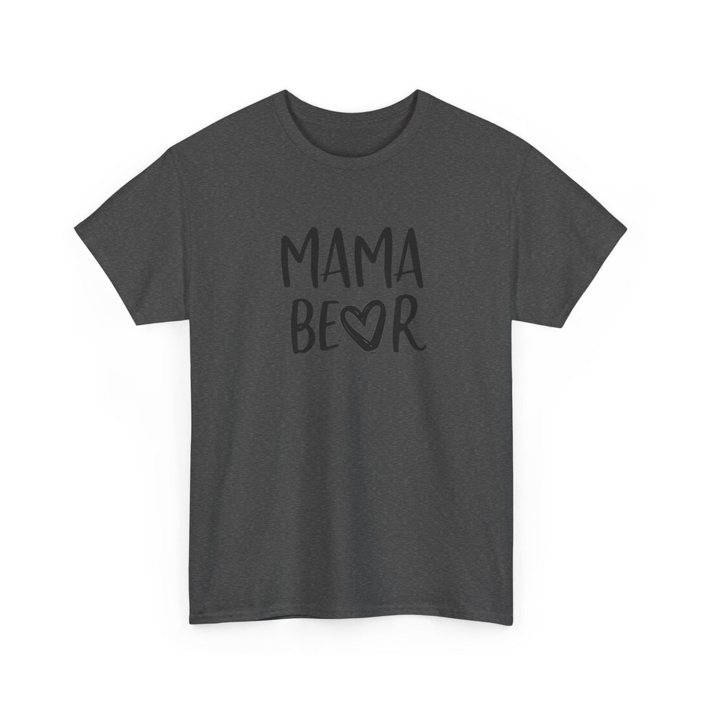 Mama Bear T-Shirt — Cute Handwritten Mom Tee with Heart | Mother's Day Gift