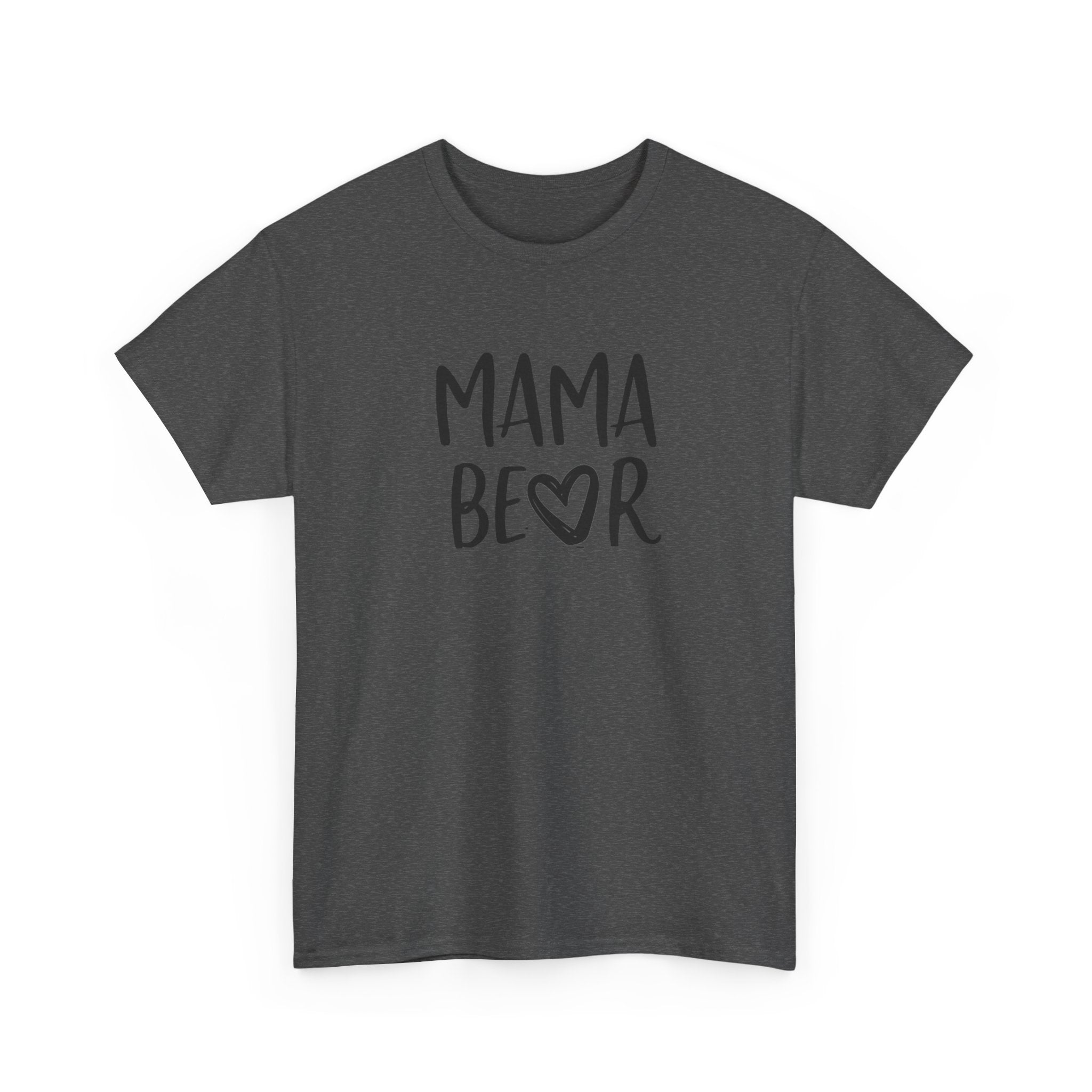 Mama Bear T-Shirt — Cute Handwritten Mom Tee with Heart | Mother's Day Gift
