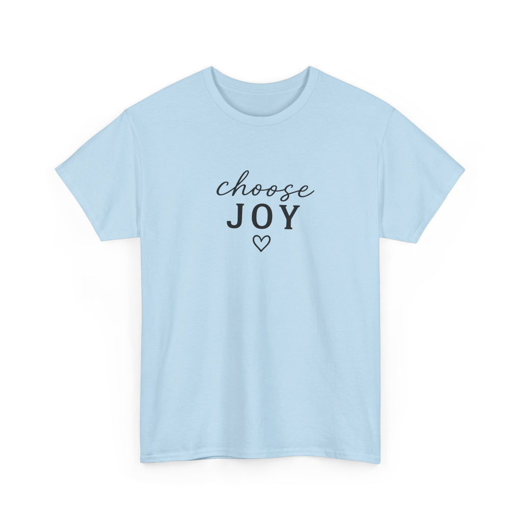Choose Joy T-Shirt — Minimalist Inspirational Tee with Heart