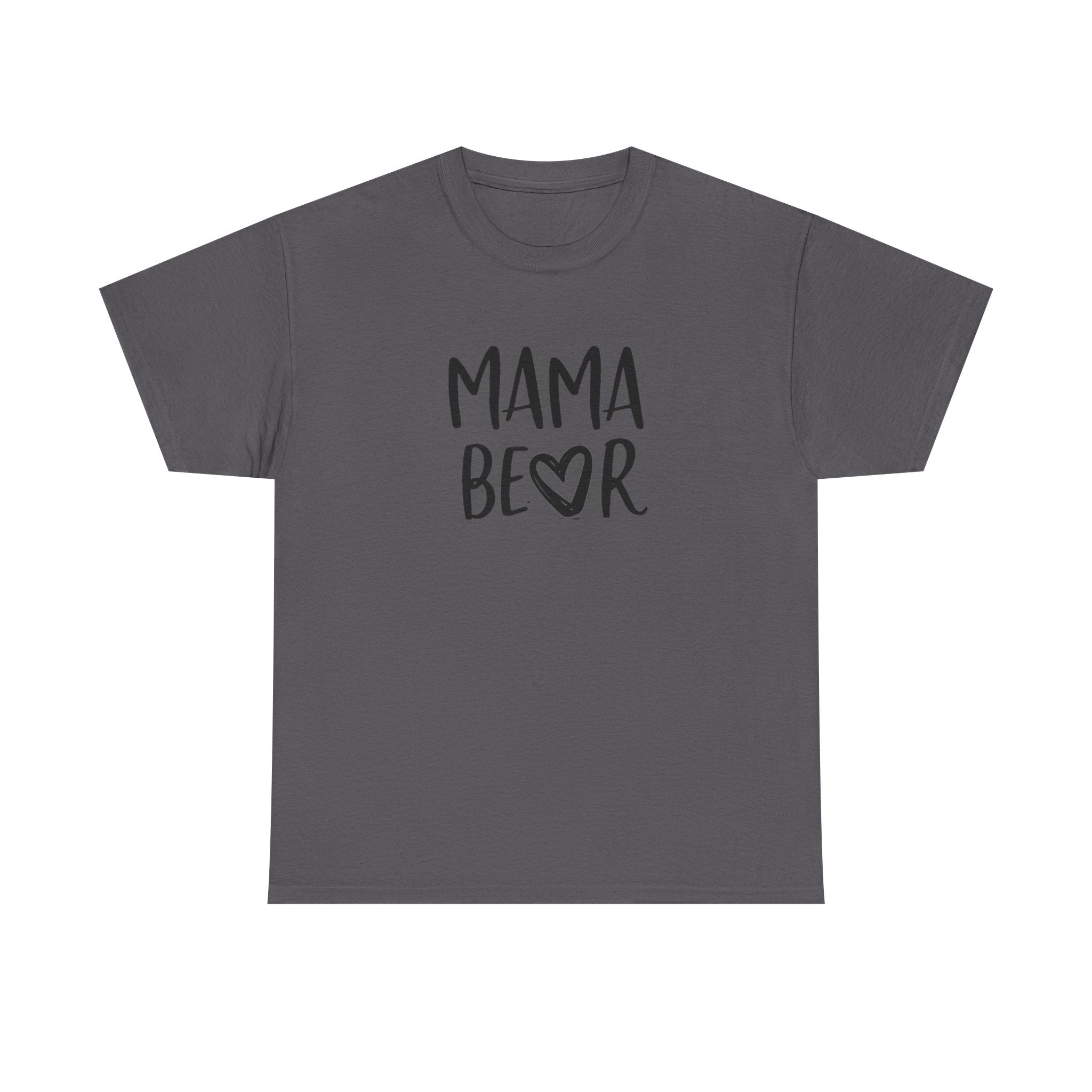 Mama Bear T-Shirt — Cute Handwritten Mom Tee with Heart | Mother's Day Gift