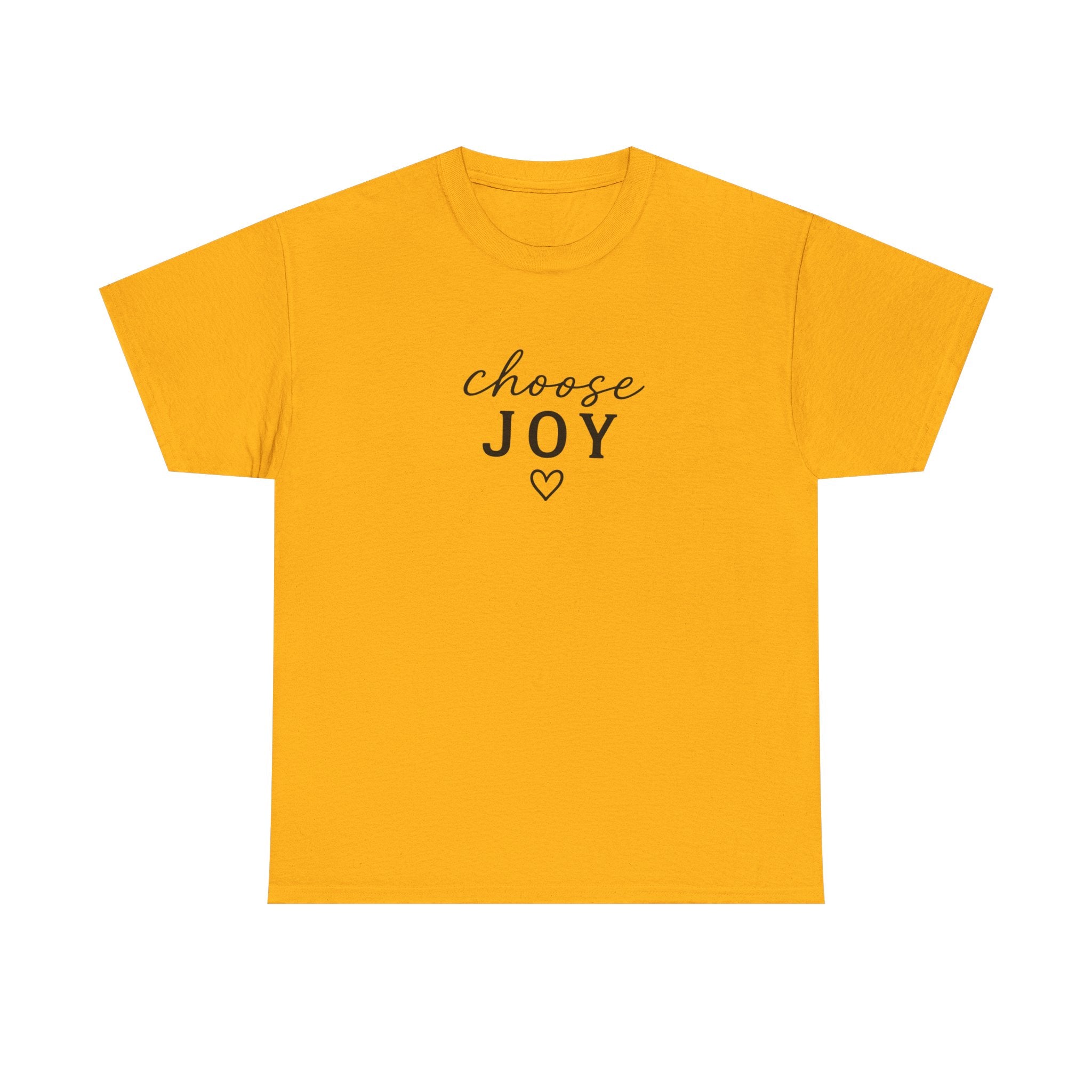 Choose Joy T-Shirt — Minimalist Inspirational Tee with Heart