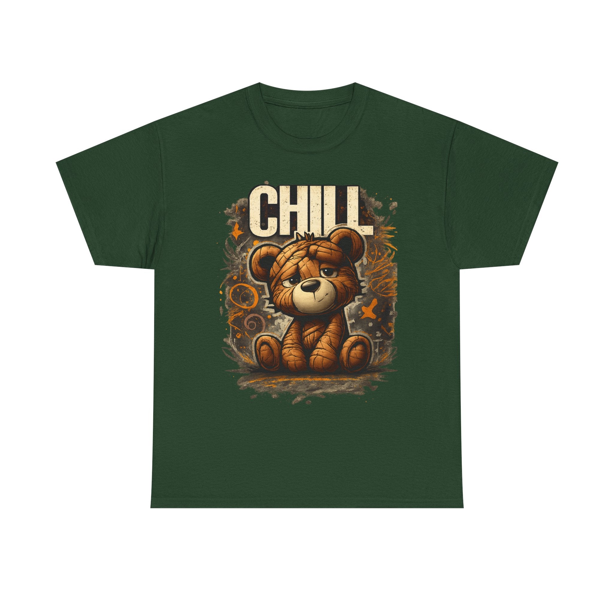 Chill Teddy Bear Graphic Tee — Cute Relaxed Bear Shirt
