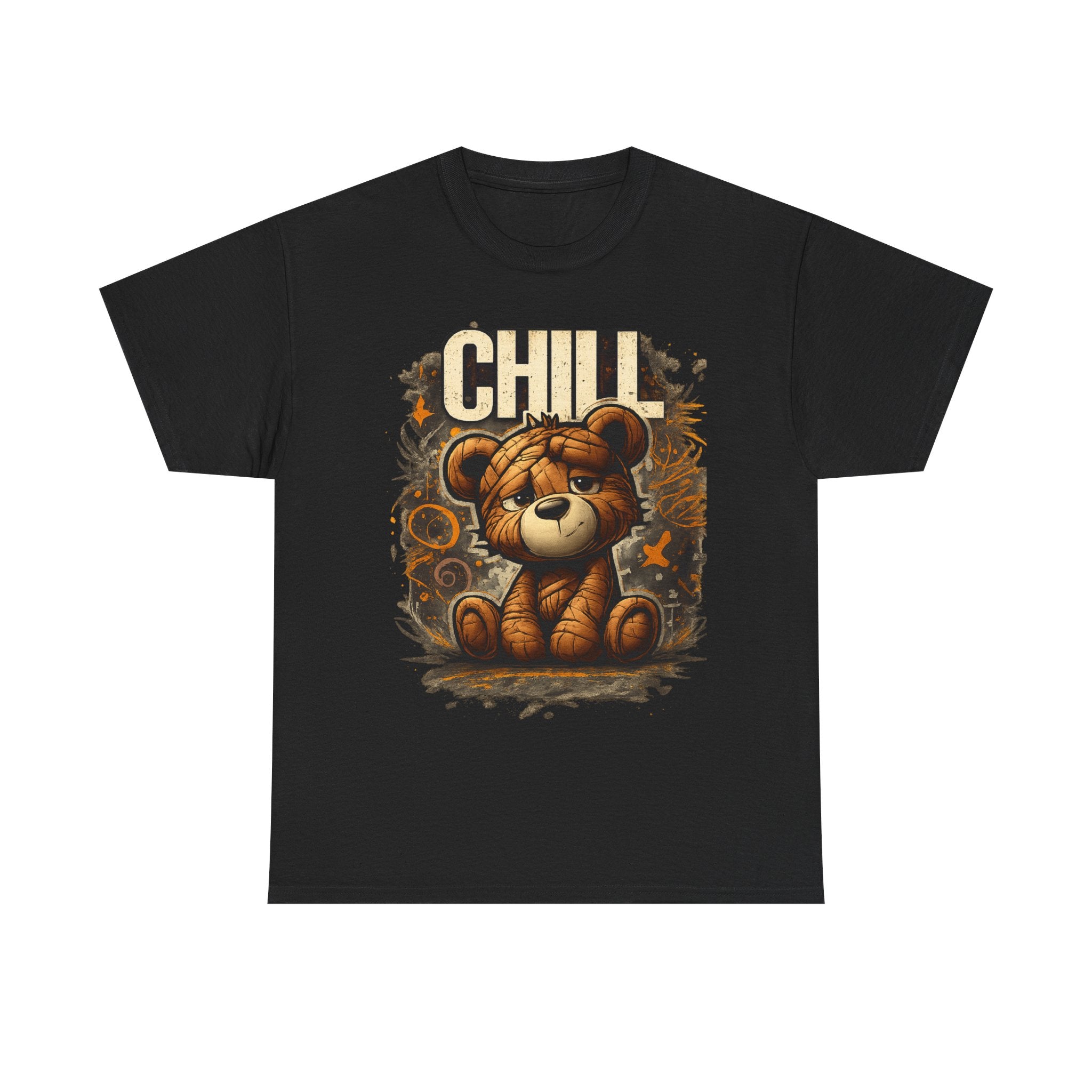Chill Teddy Bear Graphic Tee — Cute Relaxed Bear Shirt
