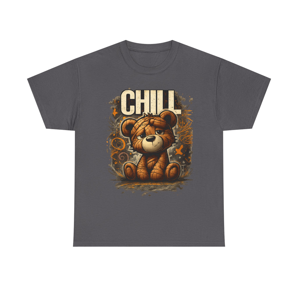 Chill Teddy Bear Graphic Tee — Cute Relaxed Bear Shirt