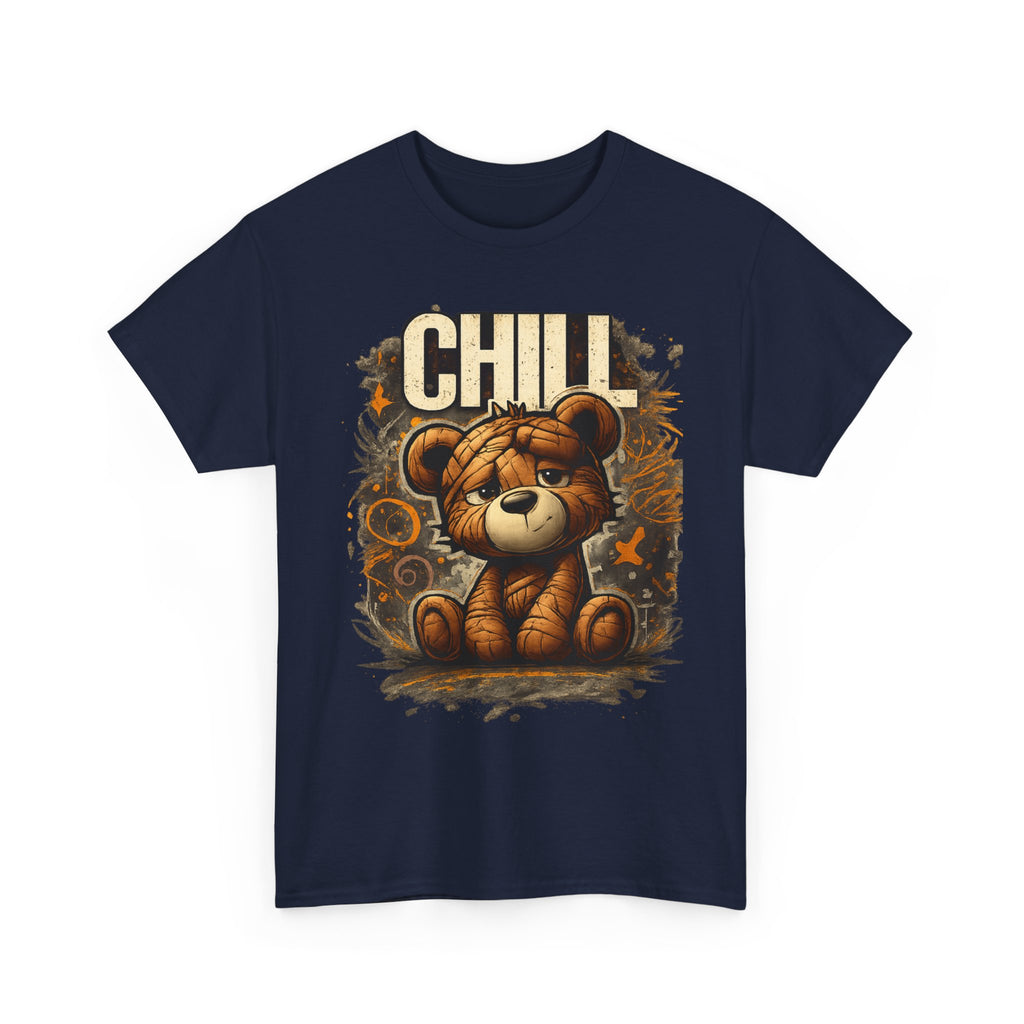 Chill Teddy Bear Graphic Tee — Cute Relaxed Bear Shirt