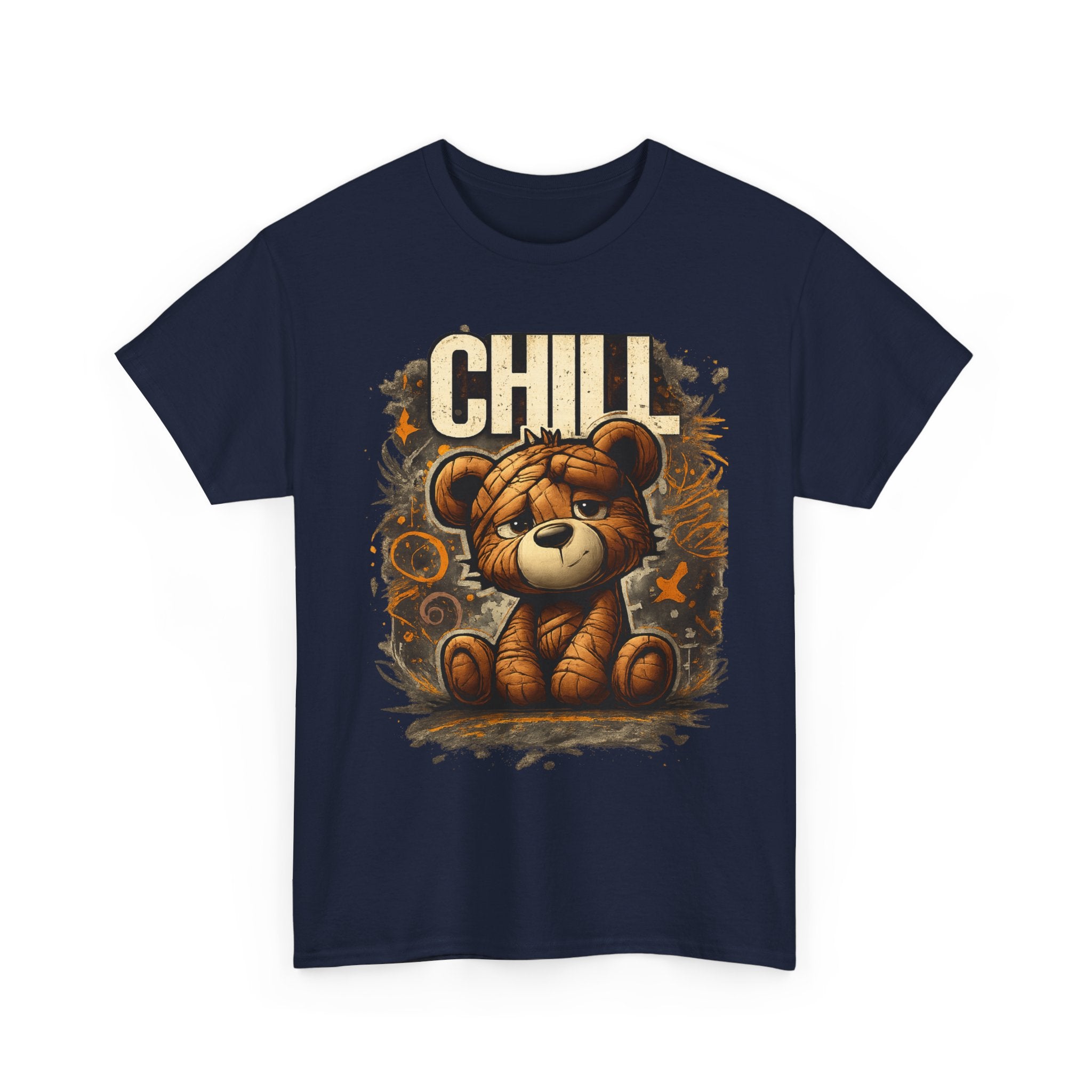 Chill Teddy Bear Graphic Tee — Cute Relaxed Bear Shirt
