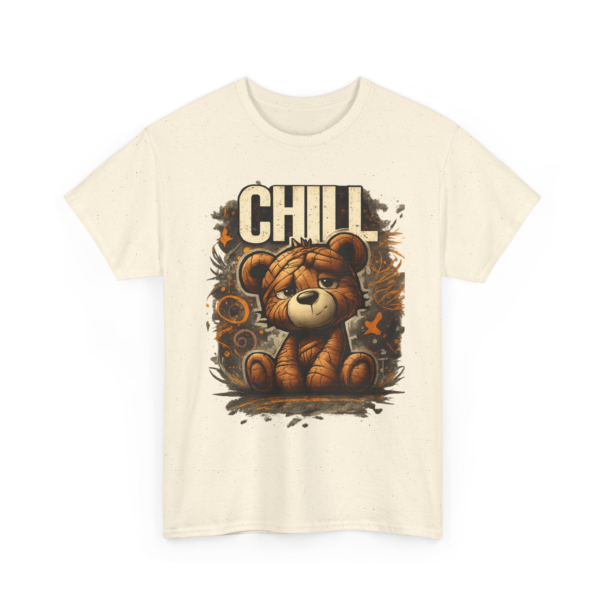Chill Teddy Bear Graphic Tee — Cute Relaxed Bear Shirt