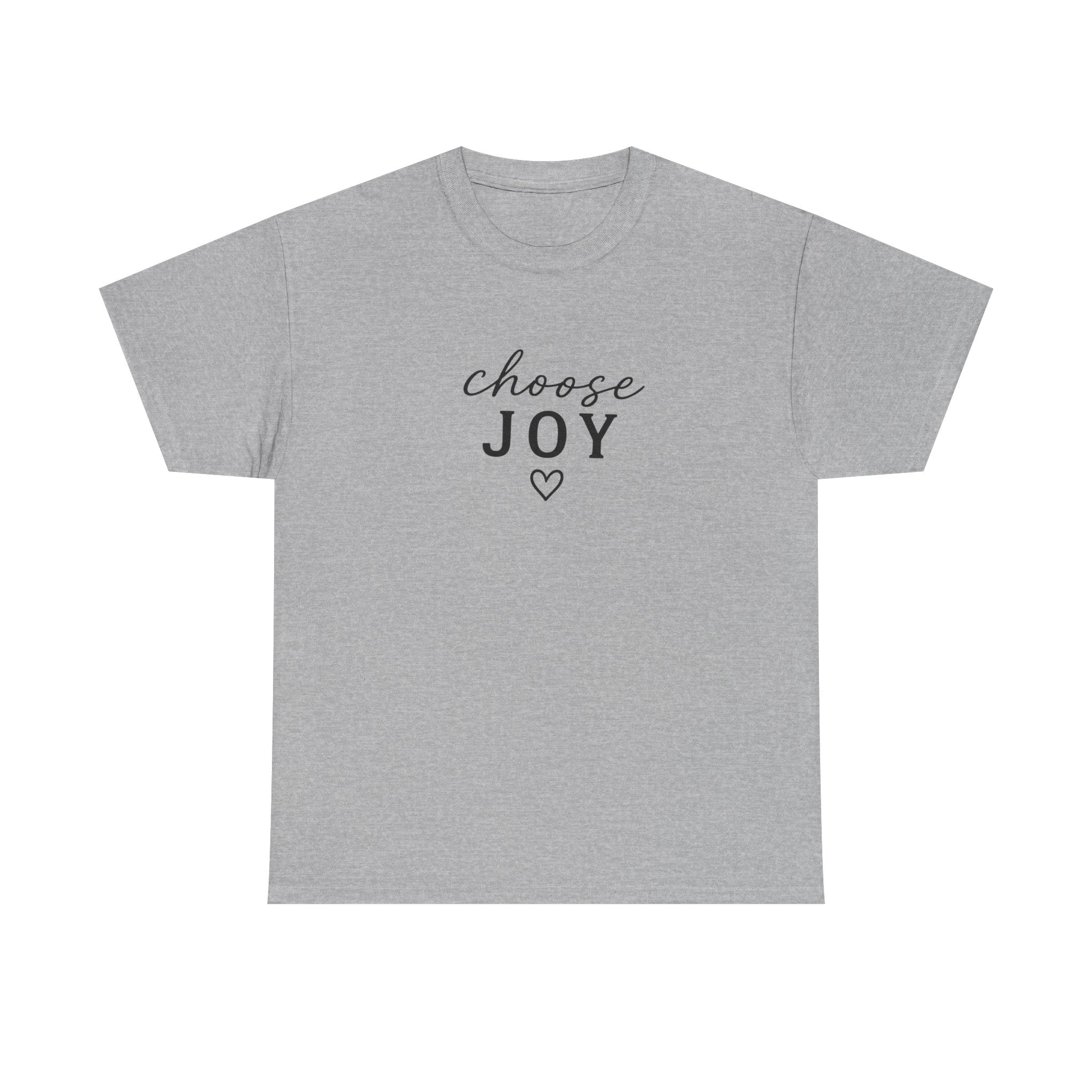 Choose Joy T-Shirt — Minimalist Inspirational Tee with Heart