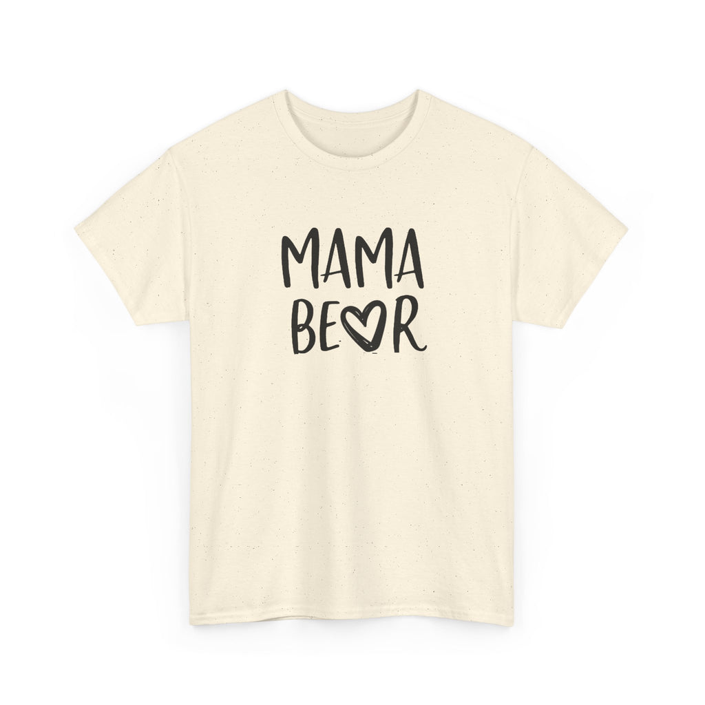 Mama Bear T-Shirt — Cute Handwritten Mom Tee with Heart | Mother's Day Gift