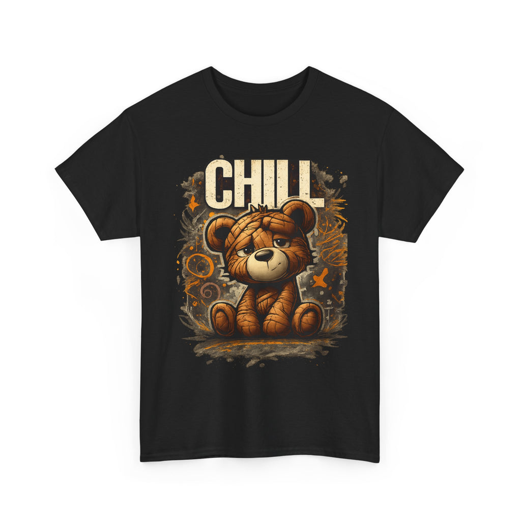 Chill Teddy Bear Graphic Tee — Cute Relaxed Bear Shirt