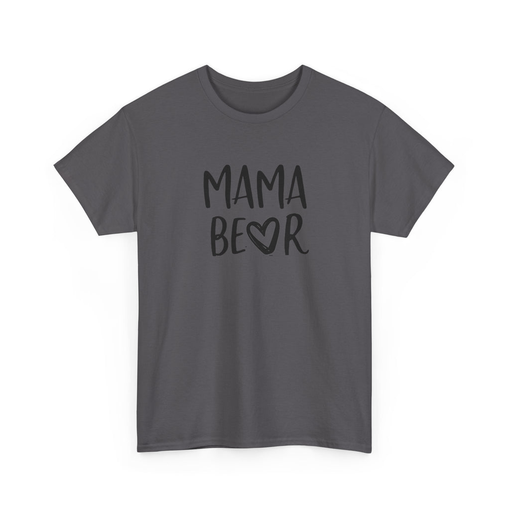 Mama Bear T-Shirt — Cute Handwritten Mom Tee with Heart | Mother's Day Gift