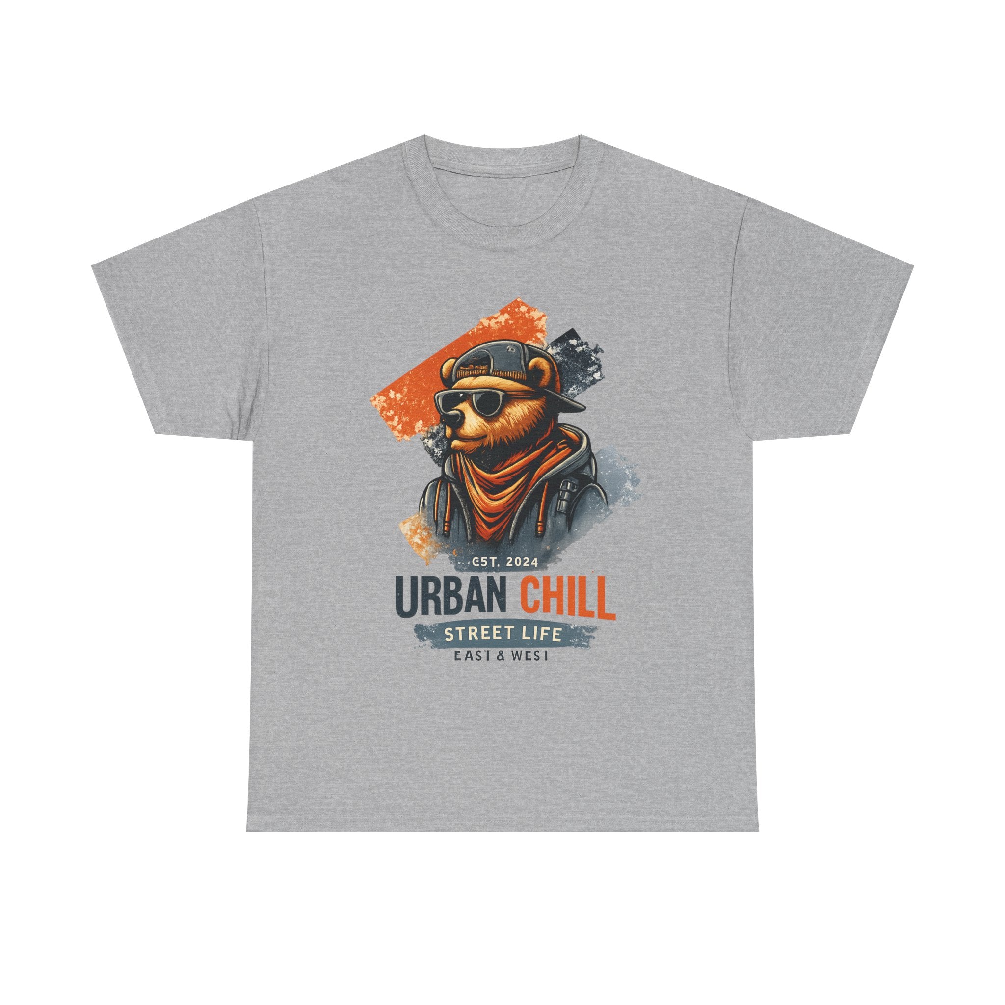 Urban Chill Bear Graphic Tee — Street Life "Urban Chill" Design
