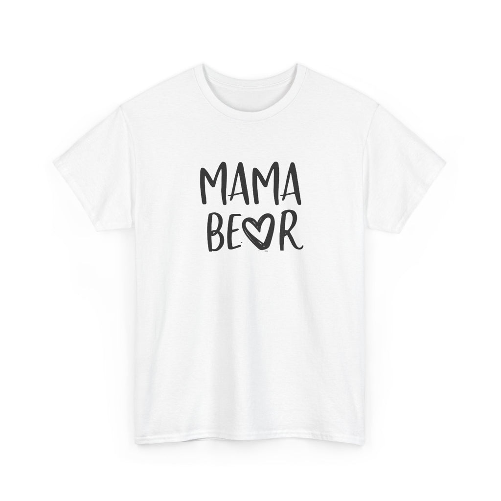 Mama Bear T-Shirt — Cute Handwritten Mom Tee with Heart | Mother's Day Gift