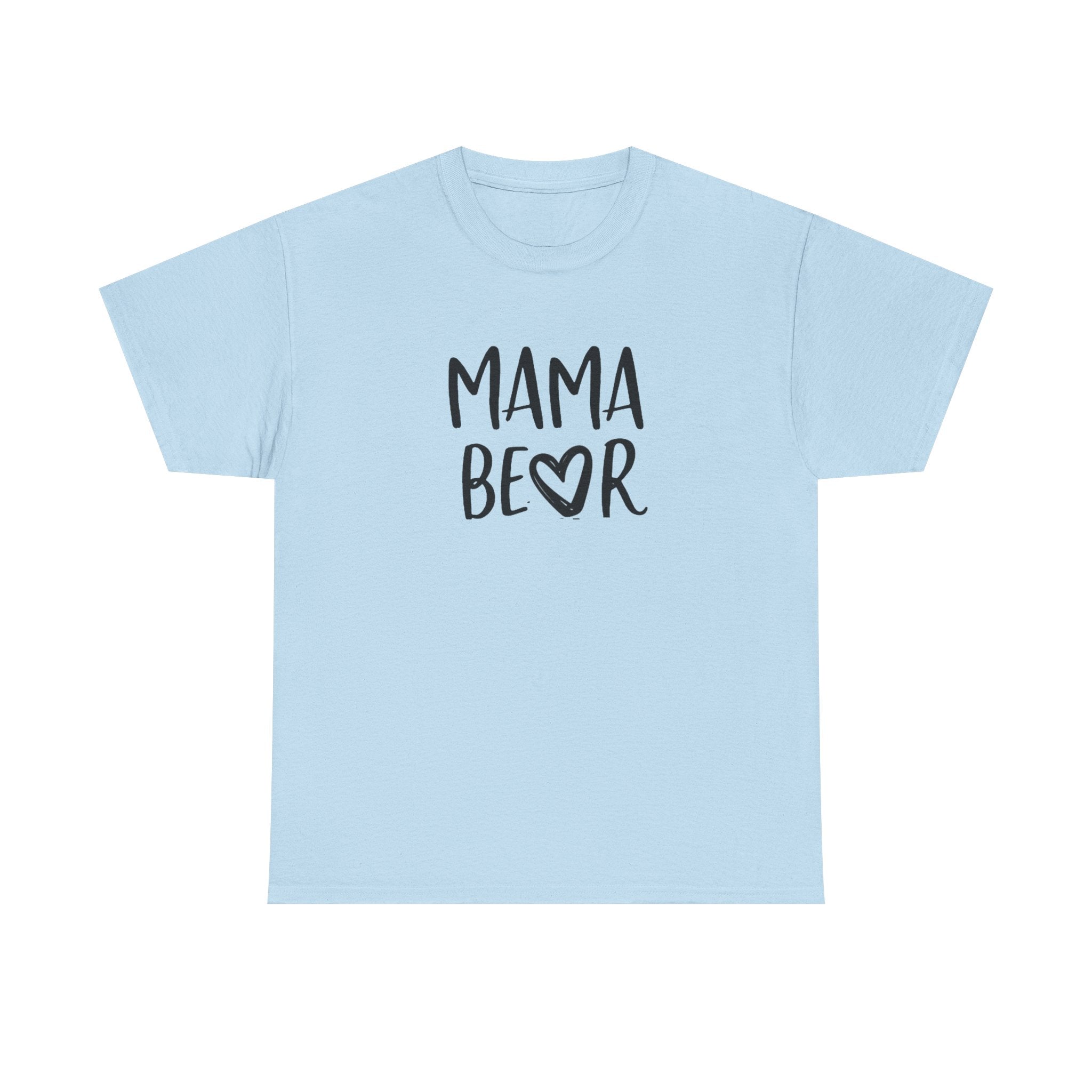 Mama Bear T-Shirt — Cute Handwritten Mom Tee with Heart | Mother's Day Gift