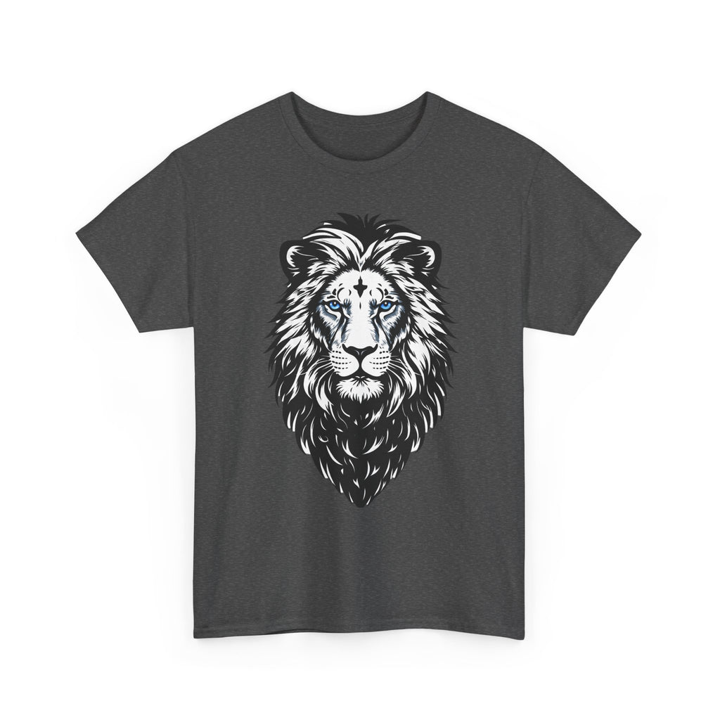 Lion Head Graphic Tee – Majestic Black Illustration T-Shirt
