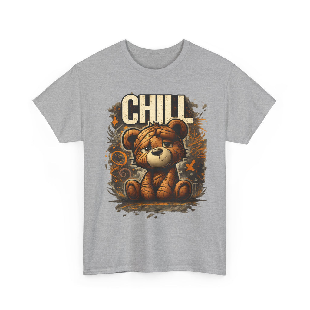 Chill Teddy Bear Graphic Tee — Cute Relaxed Bear Shirt