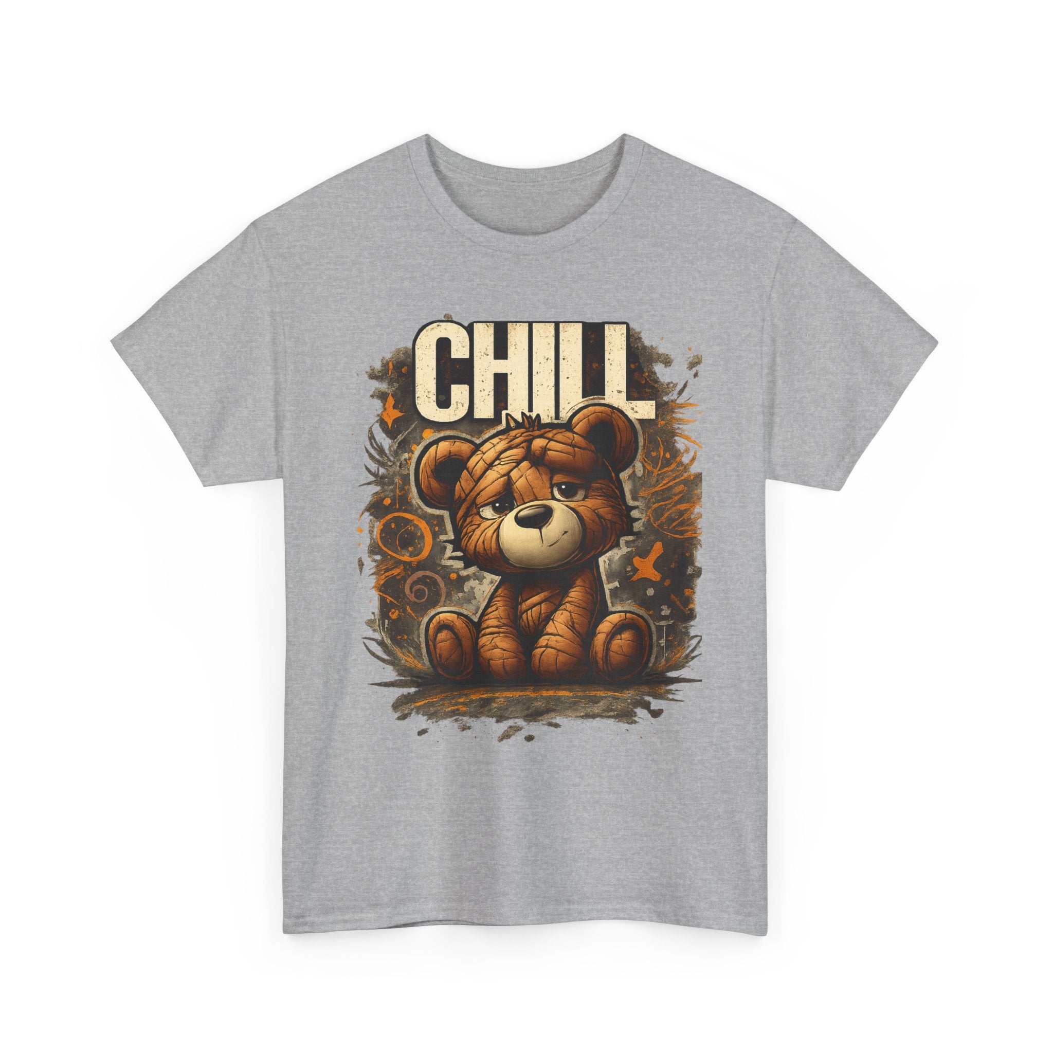 Chill Teddy Bear Graphic Tee — Cute Relaxed Bear Shirt