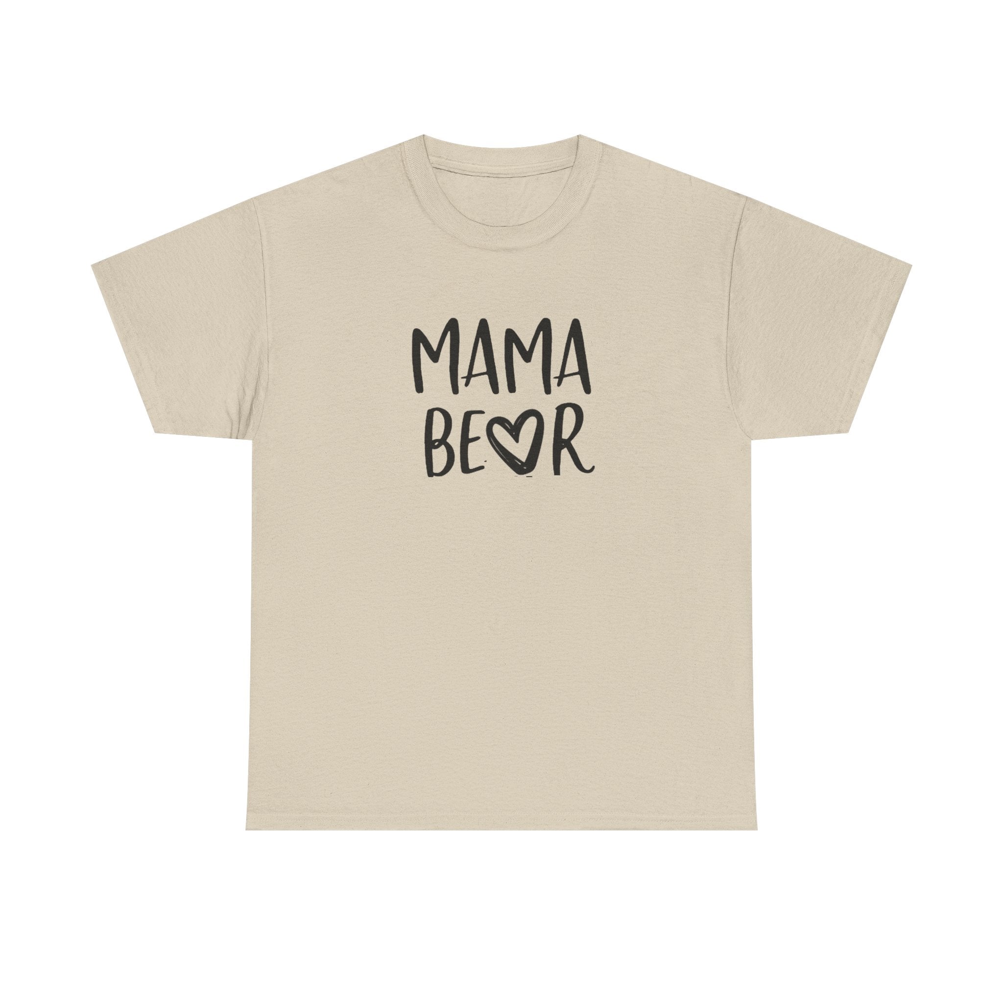 Mama Bear T-Shirt — Cute Handwritten Mom Tee with Heart | Mother's Day Gift