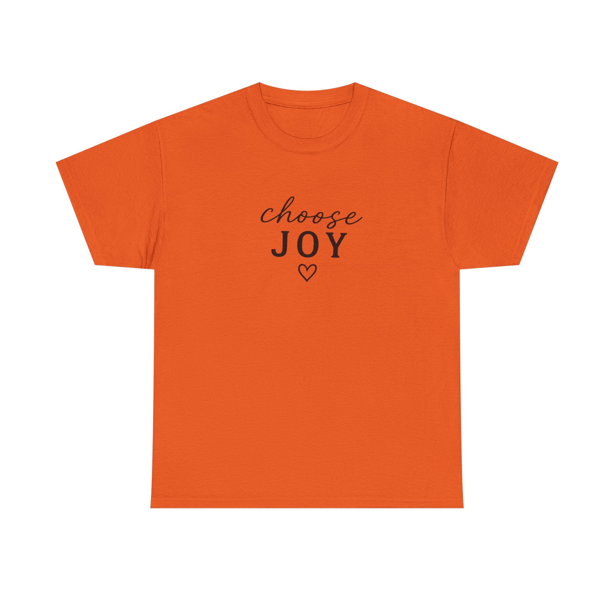 Choose Joy T-Shirt — Minimalist Inspirational Tee with Heart