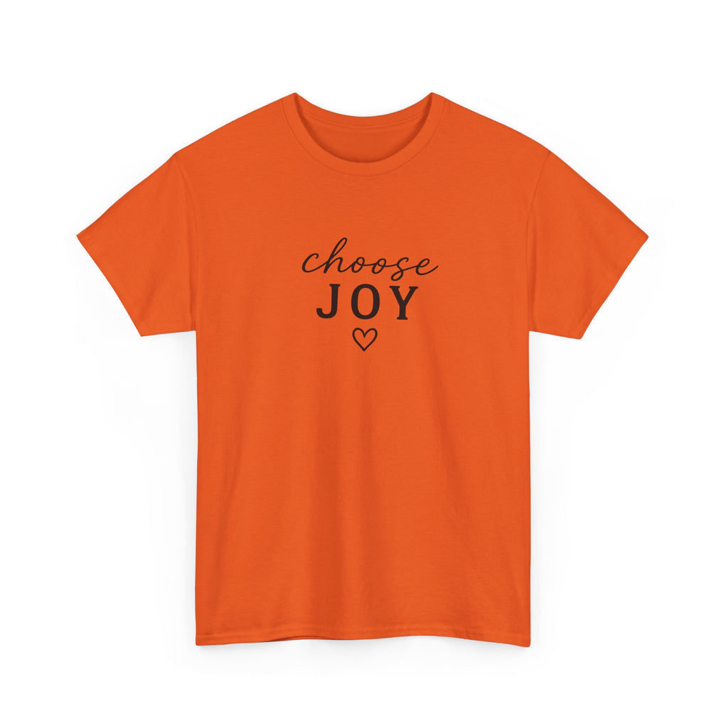 Choose Joy T-Shirt — Minimalist Inspirational Tee with Heart