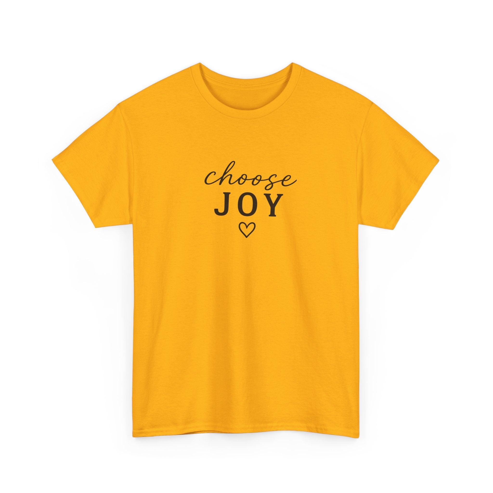 Choose Joy T-Shirt — Minimalist Inspirational Tee with Heart