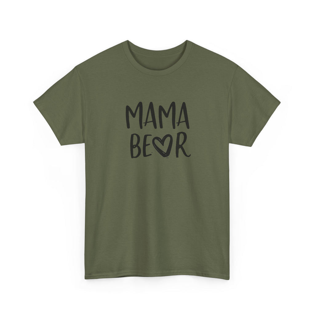 Mama Bear T-Shirt — Cute Handwritten Mom Tee with Heart | Mother's Day Gift